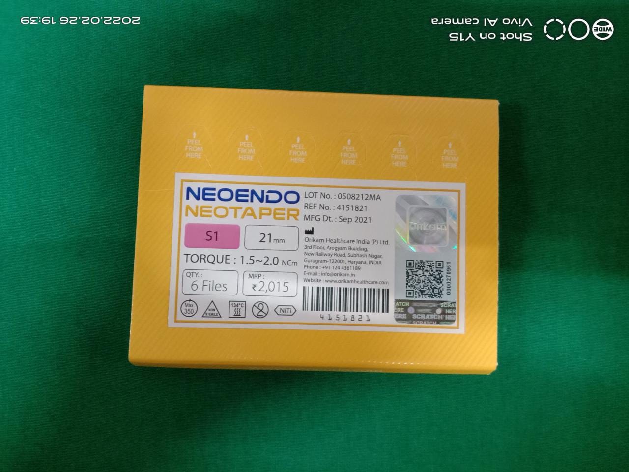 Neotaper Rotary Files S1-21MM